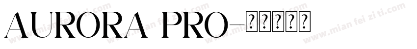 AURORA PRO字体转换
